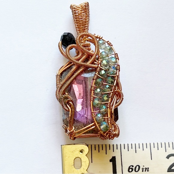 Wire Wrapped Statement Pendant - Picture 7 of 7